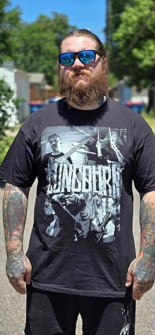 LUNGBURN Black and White Tee