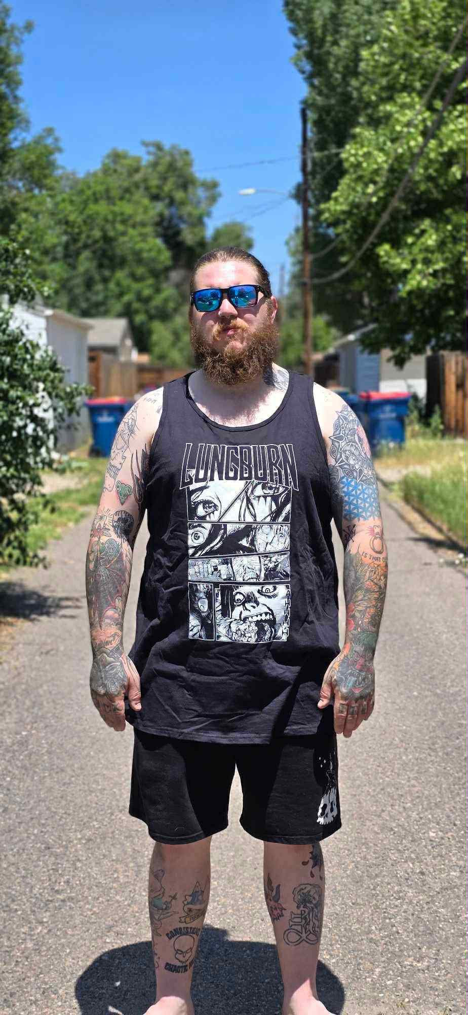 Double sided Anime Tigger tank