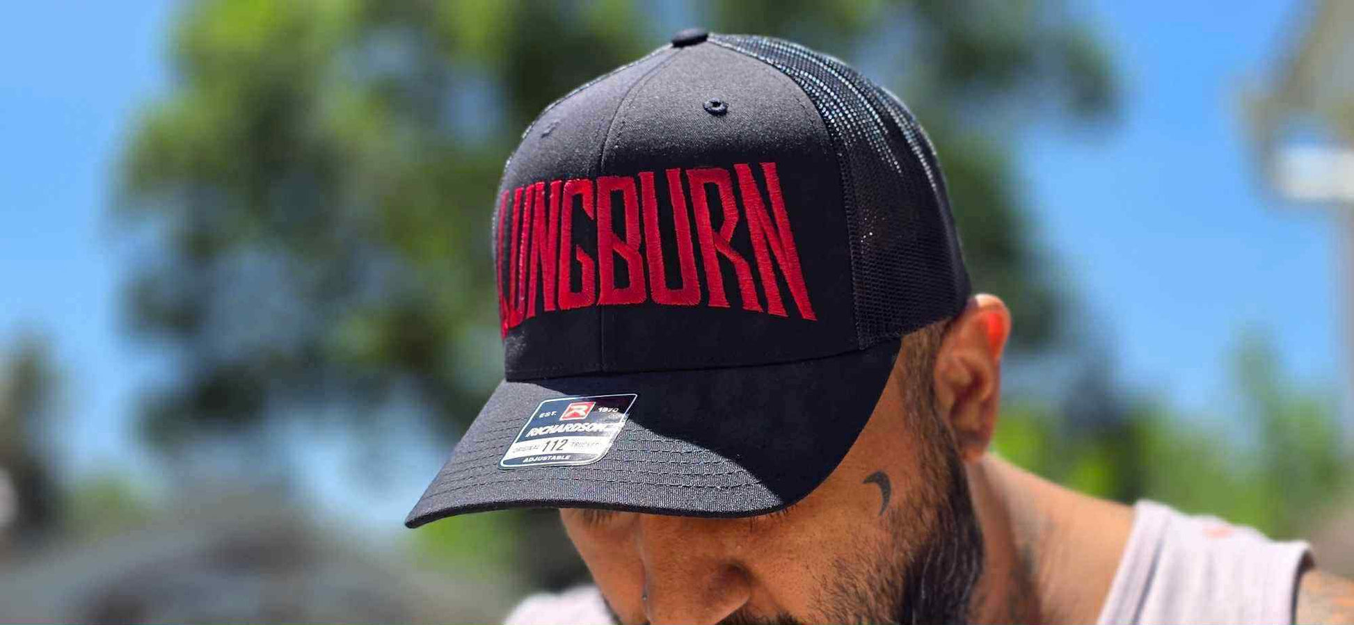 RED LETTER TRUCKER HAT